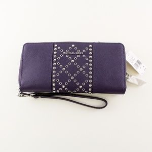 Michael Kors Money Pieces Iris Purple Wallet NWT!